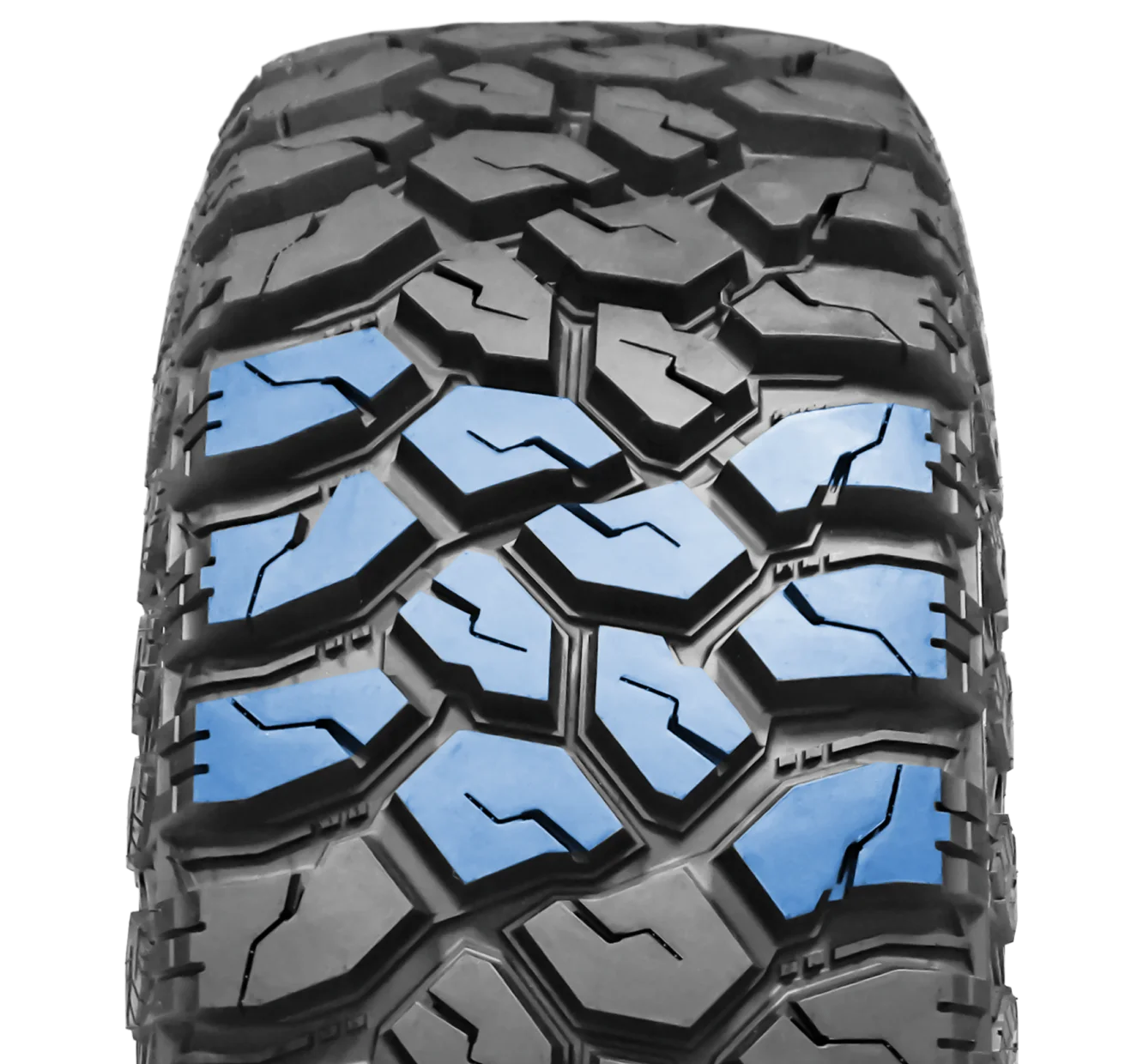 Lightning-crack tread design